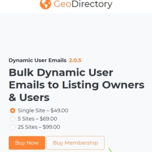 GeoDirectory Dynamic User Emails