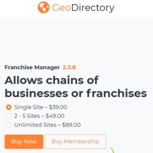 GeoDirectory Franchise Manager