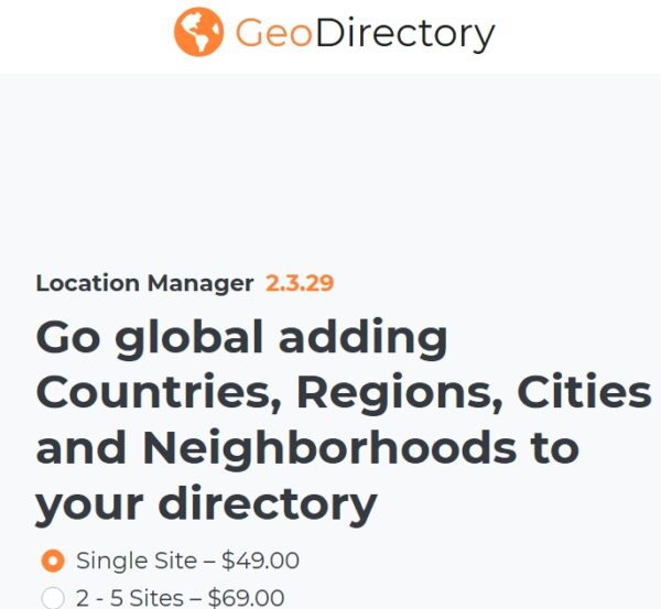 GeoDirectory Location Manager