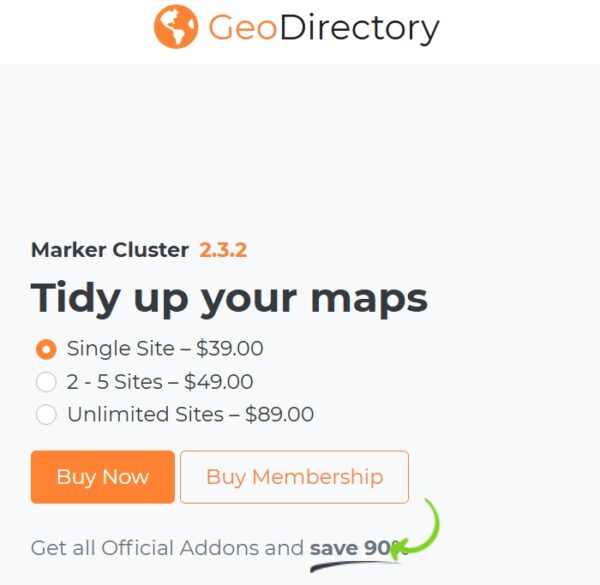 GeoDirectory Marker Cluster