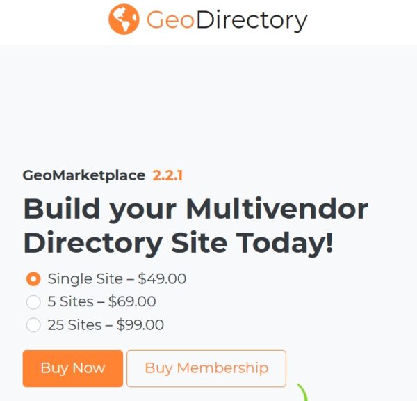 GeoDirectory Marketplace