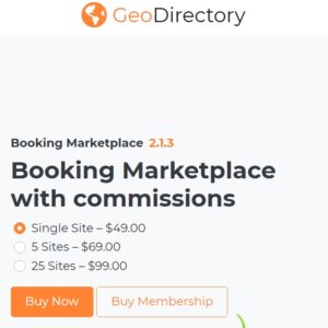 GeoDirectory Marketplace Booking