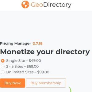 GeoDirectory Pricing Manager