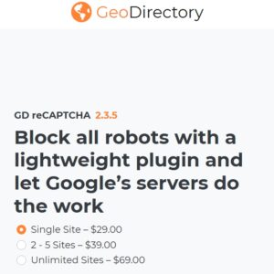 GeoDirectory ReCaptcha