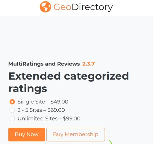 GeoDirectory Review Rating Manager