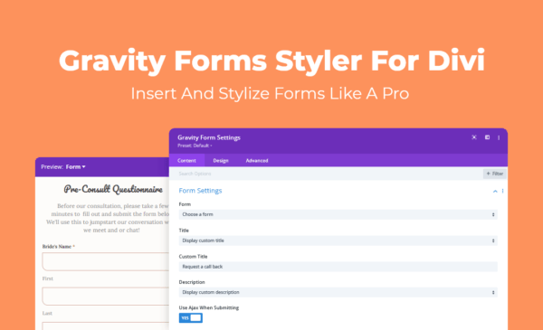 Gravity Forms Styler For Divi