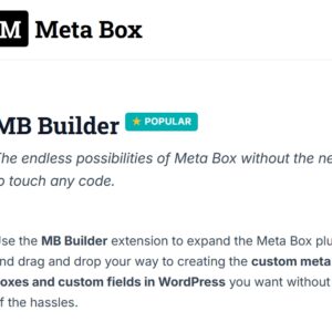 Meta Box Builder
