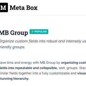 Meta Box Group