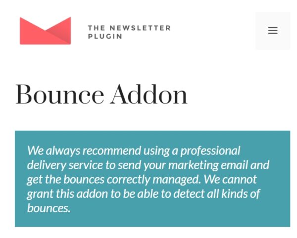 Newsletter Bounce