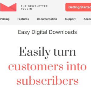 Newsletter Easy Digital Downloads