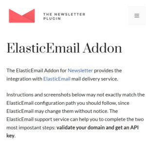 Newsletter Elastic Email