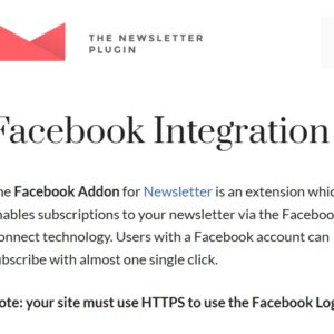 Newsletter Facebook