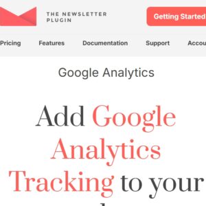 Newsletter Google Analytics