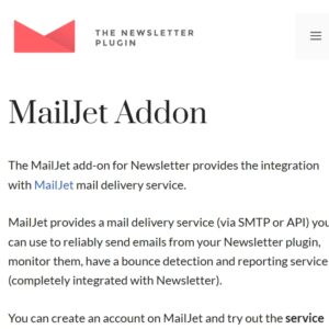Newsletter Mailjet