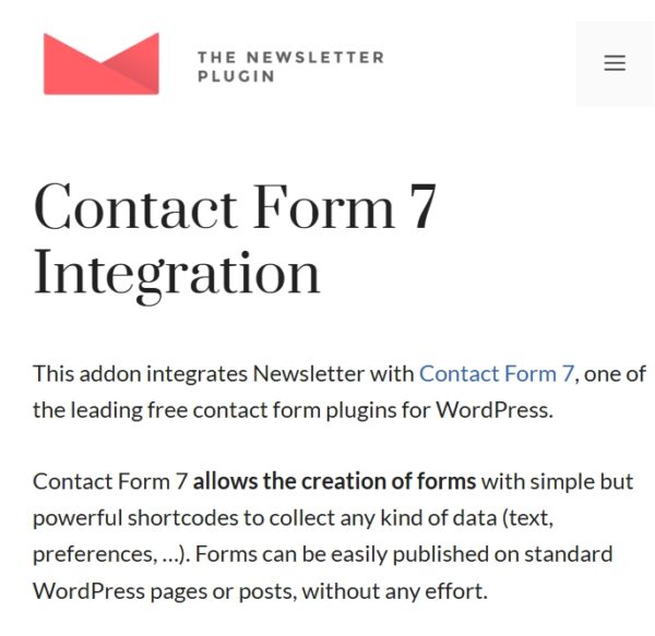 Newsletter Ninja Forms Integration