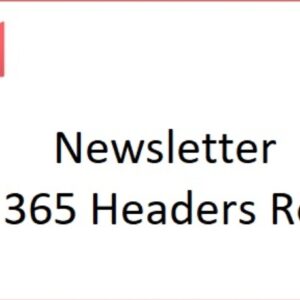 Newsletter Office 365 Headers Removal