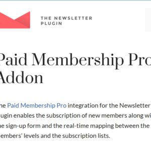 Newsletter Paid Membership Pro 1.1.3