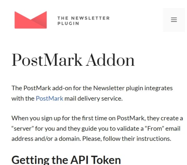 Newsletter PostMark Delivery