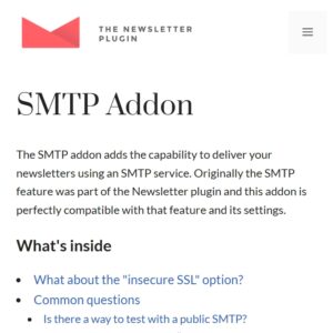 Newsletter SMTP