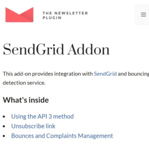 Newsletter Sendgrid