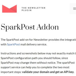 Newsletter SparkPost