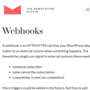 Newsletter Webhooks