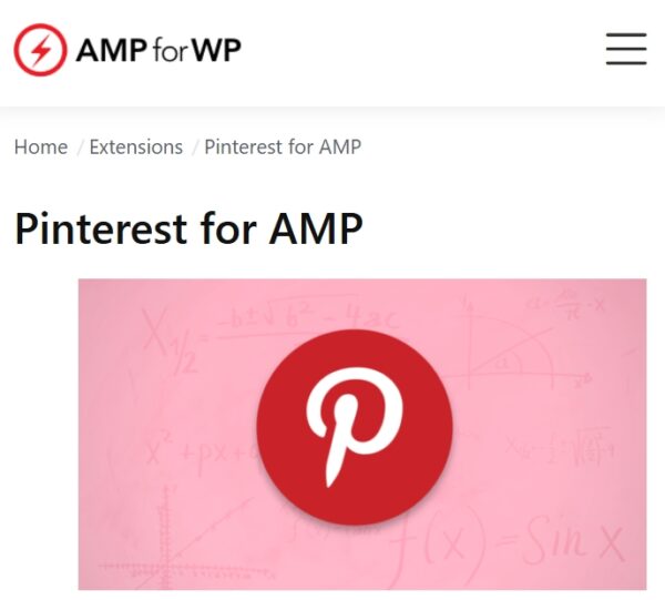Pinterest for AMP