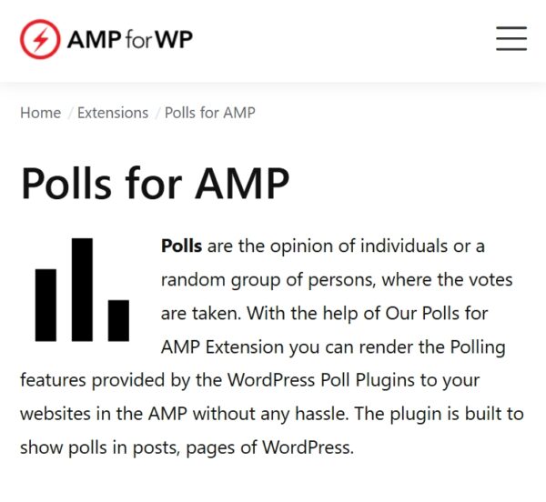 Polls for AMP