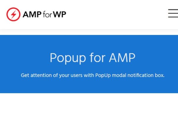 Popup for AMP