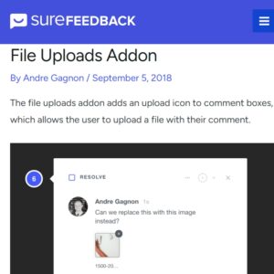 ProjectHuddle File Uploads Addon