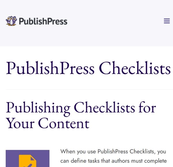 PublishPress Checklists Pro
