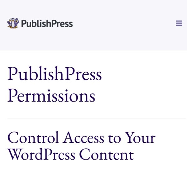 PublishPress Permissions Pro