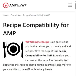 Recipe Compatibility for AMP