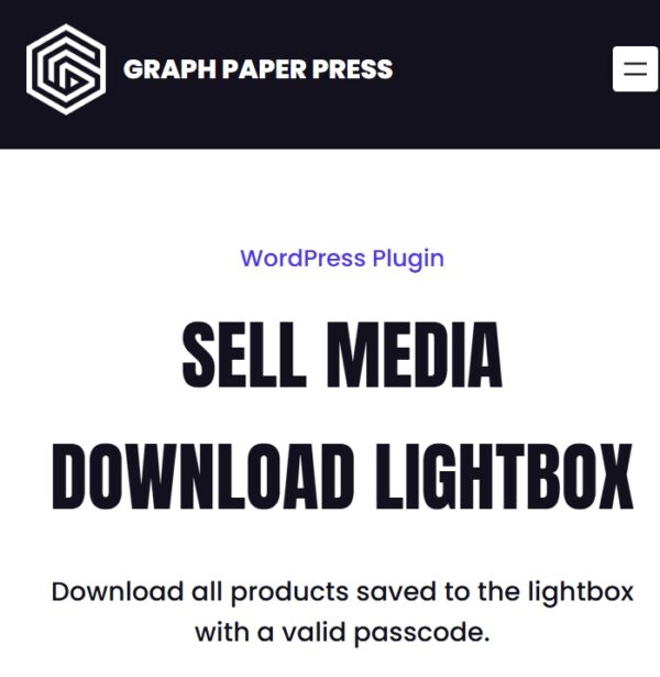 Sell Media Download Lightbox Addon