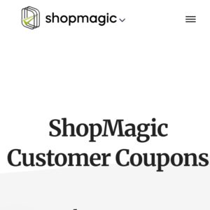 ShopMagic Customer Coupons