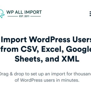 User Import Add-On For WP All Import