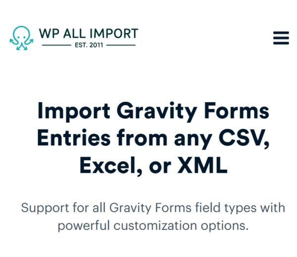 WP All Import Gravity Forms Add-On