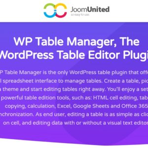 WP Table Manager