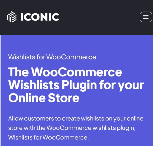 Iconic Wishlists for WooCommerce