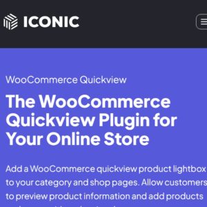 Iconic WooCommerce Quickview