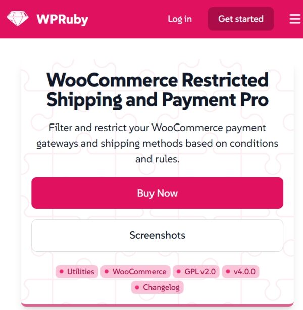 WooCommerce Restricted Shipping and Payment Pro