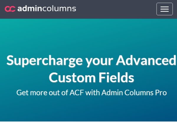 Admin Columns Pro Advanced Custom Fields Addon