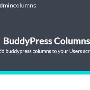 Admin Columns Pro BuddyPress Columns