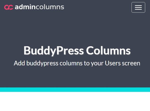 Admin Columns Pro BuddyPress Columns