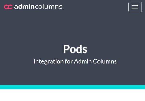 Admin Columns Pro Pods Addon