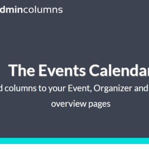 Admin Columns Pro The Events Calendar