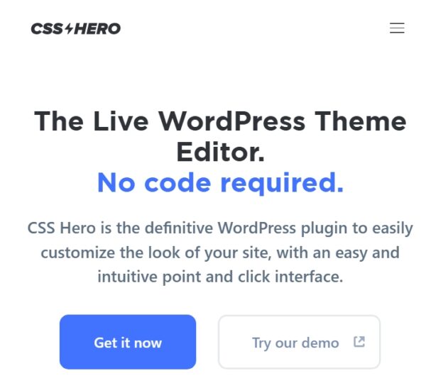 CSS Hero Pro
