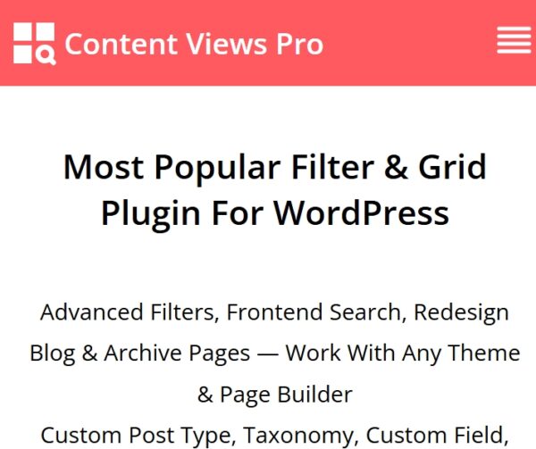 Content Views Pro