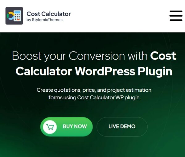 Cost Calculator Builder PRO