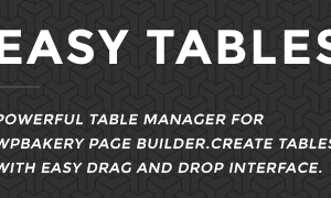 Easy Tables - Table Manager for WPBakery Page Builder